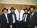 Pennsylvania Prison Chaplains Association – Annual Conference
(left to right): Tzvi Perelman, Moishe Mayir Vogel, Yossi Stein and Elazar Green with Rev. Ulli Klemm – Director of Religious Services in the PA Dept. of Corrections