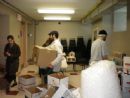 volunteers pack matzohs - Passover 5769