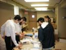 volunteers pack matzohs - Passover 5769